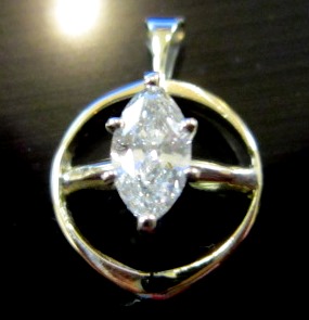 Marquise Diamond Pendant